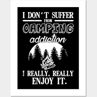 Camping - I Really Enjoy  It Posters and Art